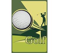 Schatzmix Blechschild Golf Golfball Golfer Metallschild 20x30 Deko Tin Sign Targa di Metallo da Parete, Lamiera, Multicolore, 20x30 cm