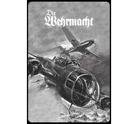 Schatzmix Blechschild Retro Die Wehrmacht (Kampfflieger s/w) Metallschild Wanddeko 20x30 Targa di Metallo da Parete, Lamiera, Multicolore, 20 x 30 cm