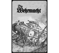 Schatzmix Blechschild Retro Die Wehrmacht Panzer Über Stacheldrahtbarrikade Wanddeko 20x30 Targa di Metallo da Parete, Lamiera, Multicolore, 20x30 cm