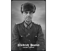 Schatzmix Blechschild Retro Friedrich Paulus Portrait Metallschild Wanddeko 20x30 Tin Sign Targa di Metallo da Parete, Lamiera, Multicolore, 20x30 cm