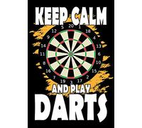 Schatzmix Blechschild Spruch Keep Calm And Play Darts Metallschild 20x30 Deko Tin Sign Targa di Metallo da Parete, Lamiera, Multicolore, 20x30 cm