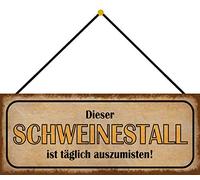 Schatzmix Targa in latta, lamiera, multicolore, 27 x 10 cm