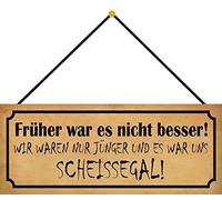 Schatzmix Targa in latta, lamiera, multicolore, 27 x 10 cm