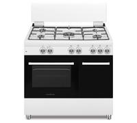 SCHAUB LORENZ Cucina a Gas 5 Fuochi Forno a Gas 90x60 Bianco SS941GEW