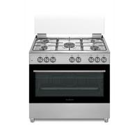 Cucina SCHAUB LORENZ 5 Fuochi a Gas Tutto Forno elettrico 90x60cm Inox SS941MFEX
