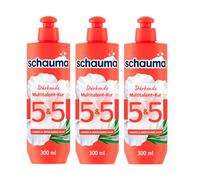 SCHAUMA 5&5 Trattamento polivalente rinforzante (3 x 300 ml), maschera rafforza le lunghezze, cura dei capelli con protezione dal calore per una cura intensiva e meno rottura dei capelli, per capelli