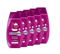 Schauma Schwarzkopf Kids Shampoo & Balsamo lampone (5 x 250 ml), shampoo per bambini districano i capelli per una maggiore pettinabilità, con un profumo delicato e fresco