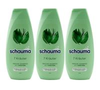 Schauma Shampoo 7 Erbe 3 X 400ml per Normale - Veloce Fettendes Capello Vegano
