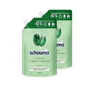 Schauma Shampoo 7 ricariche di erbe (800 ml), shampoo per capelli dona alla struttura dei capelli una leggera freschezza, shampoo fresco per capelli da normali a rapidi, 2 x 800 ml