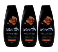 Schauma Shampoo Capelli Attivatore 3 X 400ml Con Caffeina E Cedro Fragranza