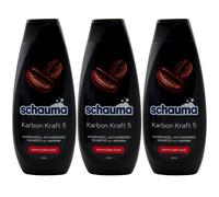 Schauma Shampoo Karbon Kraft 5 3 X 400ML Contro Capelli Senza Forza Con Caffeina