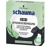 Schauma Shampoo solido per capelli, corpo e viso 3 in 1 pulizia intensiva 60 g S60I1