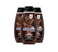 Schauma XTRA Shampoo alla caffeina Hair Booster (3 x 400 ml), lo shampoo per capelli aiuta a prevenire la caduta dei capelli, lo shampoo con caffeina attiva la radice dei capelli in caso di capelli
