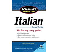Luigi Bonaffini Conrad Schmitt J Schaum's Easy Outline of Italian, S (Tascabile)