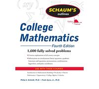 Philip Schmidt Fran Schaum's Outline of College Mathematics, Fourth (Tascabile)