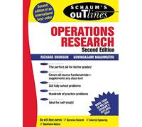 Richard Bronson Govindasami Naadi Schaum's Outline of Operations Res (Tascabile)