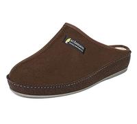 SCHAWOS Pantofole Uomo in Feltro 6030 - Calde con lana e suola rigida antiscivolo (marrone 5W, 42)