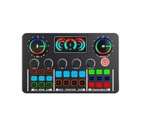 Sche audio live, sche audio per registrazione audio tavolo, mixer per canto, accompagnamento wireless BT, plug and play, cambia voce, batteria ricaricabile integrata per