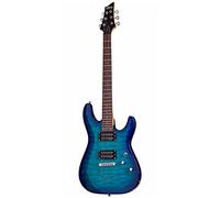 Schecter C-6 Plus Ocean Blue Burst Electric Guitar