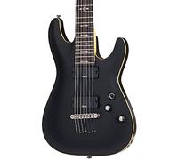 Schecter Chitarra elettrica a 7 corde a corpo solido, satinato nero invecchiato (3662)