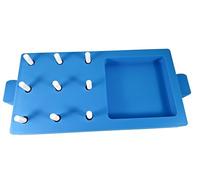 Scheda a 9 pin in plastica sostenibile per terapia occupazionale, kit di test nine hole peg test (9HPT) per migliorare la destrezza delle dita, test di abilità