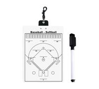 Scheda a faccia da baseball da baseball con area di lavagna e porta della penna, assistenza per la strategia di corrispondenza sul campo | Attrezzatura di addestramento magnetico con strumenti per la