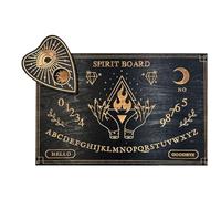Scheda a pendolo divinazione - Scheda in legno 20x30x1cm, miscele mystic, indicatore spirituale con lettere e numeri | Ouija boardper la serata di gioco, per stregoneria, display casalingo,