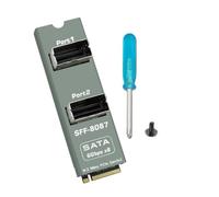 Scheda adattatore a 2 porte SFF-8087, scheda host PCIe Gen3, routing a 8 canali unità, componente compatto per progetti di crescita di array NAS, installazioni pratiche