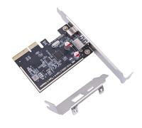 Scheda adattatore aggiuntiva di espansione PCIExpress 3.0x2 a due porte USB3.1 PCIe Trasferimento dati ad alta velocità e compatibilità Accessori di connessione del computer