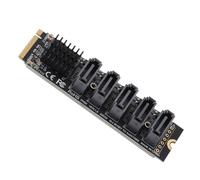 Scheda Adattatore da M.2 a Sata3.0, Convertitore per Disco Rigido della Scheda di Espansione PCIE M.2 a Sata3.0 per OS X per Llinux per