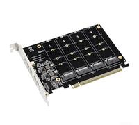 Scheda adattatore da SSD M 2 NVFor Me a PCIe X16 con 4 porte per configurazione multi drive e velocità di trasferimento dati accelerate