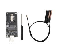 Scheda Adattatore di Rete Ethernet, Adattatore Modulo NGFF M.2 KeyB a USB3.0 4G 5G WWAN con Slot SIM, per, WinCE, OS X (2 antenne)