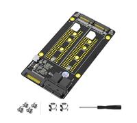 Scheda adattatore doppia NVMe a Twin SFF 8643 per disco solido da 2230 a 2280 Espandere l'archiviazione del computer