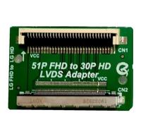 Scheda Adattatore FFC FPC LVDS Da 51 Pin FHD A 30 Pin HD, Connettore Convertitore LVDS, Compatibile Con LG, Trasferimento SAM VCC, Sostituzione Sinistra E Destra(QK0805B)