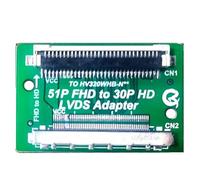 Scheda Adattatore FFC FPC LVDS Da 51 Pin FHD A 30 Pin HD, Connettore Convertitore LVDS, Compatibile Con LG, Trasferimento SAM VCC, Sostituzione Sinistra E Destra(QK0807B)