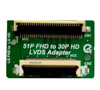 Scheda Adattatore FFC FPC LVDS Da 51 Pin FHD A 30 Pin HD, Connettore Convertitore LVDS, Compatibile Con LG, Trasferimento SAM VCC, Sostituzione Sinistra E Destra(QK0805A)
