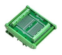 Scheda adattatore for terminale a vite for componenti DIP-28, con supporto for montaggio su guida DIN HQ.