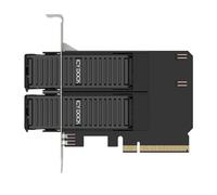 Scheda adattatore ICY DOCK MB312M4P-B doppio SSD M.2 NVMe PCIe 4.0 x8