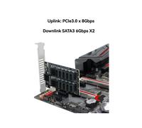 Scheda Adattatore M.2 A PCIE Scheda Array A Doppio Disco PCIe X1/X4/X8/X16 Scheda Estesa M2 Supporto SSD M.2 2230/42/60/80