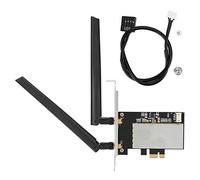 Scheda adattatore NGFF M.2 a PCI-E, convertitore per scheda di rete wireless compatibile con AX200, 9260 e 8265, adattatore Wi-Fi dual-band 2,4 GHz + 5 GHz con antenne e cavo