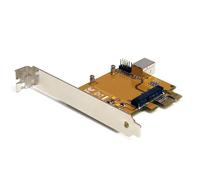 StarTech Scheda adattatore PEX2MPEX – PCI Express a Mini PCIe – Arancione, Argento