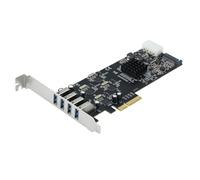 Scheda adattatore PCIe 4 a USB3.0 con quattro canali ad alta velocità per PC aggiornamenti Plug and Play convenienza