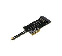 Scheda Adattatore PCIe 5.0 X1 A NVMe 64Gbps Pronta per Gen5, Inserimento Orizzontale A 90, Riser A Doppia Velocità per SSD NVMe 2280