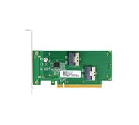 Scheda adattatore PCIe X16 a doppio canale per 2 SlimSAS SFF-8654 8i