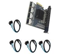 Scheda adattatore PCIExpress USB3.0 a 4 porte veloce 5Gbps trasferimento dati SATA alimenta schede madri scheda di espansione PCIe
