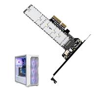 Scheda adattatore per disco rigido, convertitore ad alta velocità da PCIe 5.0 a M.2, trasferimento dati, con dissipatore di calore, per computer desktop e workstation