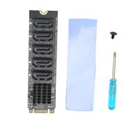 Scheda adattatore per espansione M.2To SATA, moltiplicatore di porte supporta trasmissione veloce JMB575Chip Indicatore LED Tappetino di drenaggio