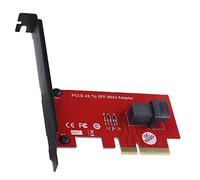 Scheda adattatore, SFF-8643 per adattatore PCI-E 4X Supporta schede madri PCIe 4.0 e PCIe 3.0 con staffa PCIE a basso profilo su scheda per computer