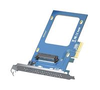 Scheda adattatore U.2 SFF-8639 a PCIe NVMe SSD, scheda di espansione PCIe 3.0 X4 per SSD U.2 NVMe da 2,5" o SSD SATA da 2,5", staffa a profilo completo