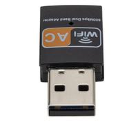 Scheda adattatore WiFi, Dongle Wi-Fi Adattatore ricevitore WIFI AC600M Antenne Wi-Fi Dual Frequency Adattatore WiFi USB Wireless Driver 2.4G 5G Dual Band Mini Chip esterno 8811 per PC Desktop Laptop